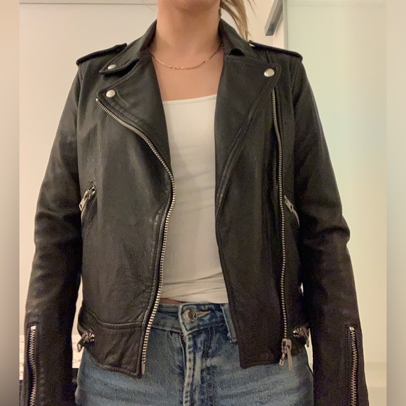ALL SAINTS | “Bourne” Black Leather Jacket 🖤 - Picture 2 of 7